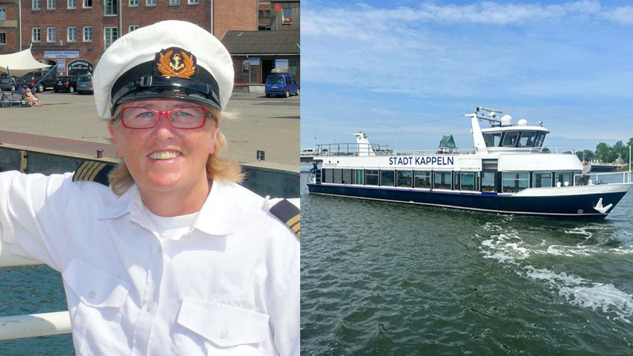 Kapitänin Juliane Sebode begrüßt Sie ganz herzlich an Bord!